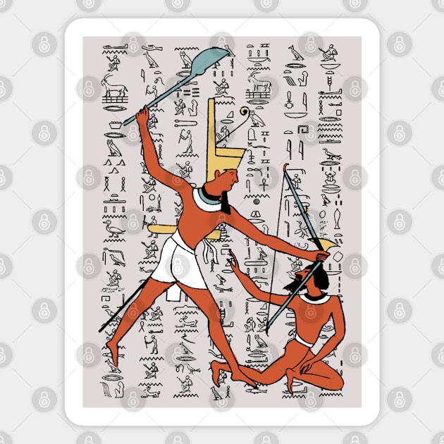 Antique Art Egyptian Gellery Magnet by KewaleeTee